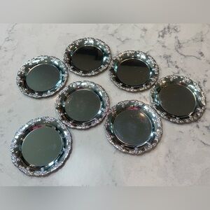 Vintage‎ Shelton Ware no. 383 Carefree Chromium Coasters Set Of 7